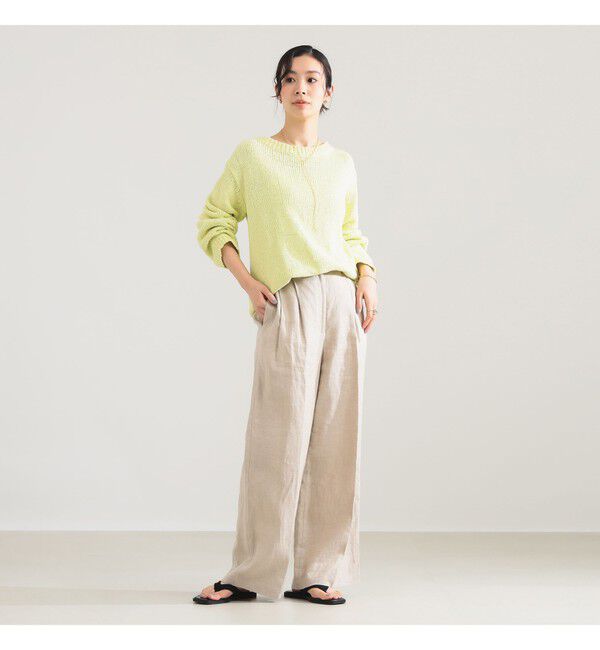 Demi-Luxe BEAMS 「コットン ローゲージ ロングスリーブ プルオーバー」|ニット・セーター|