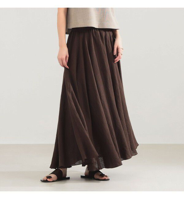 Demi-Luxe BEAMS 「AK+1 / リネン マキシスカート」|スカート|