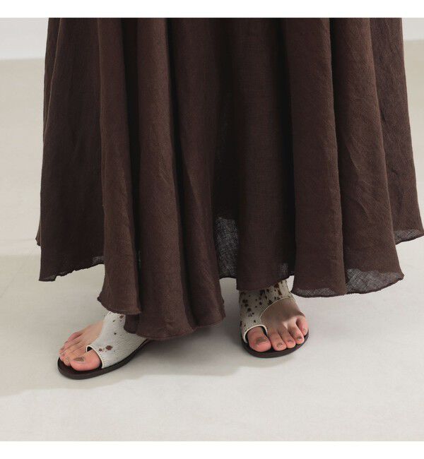 Demi-Luxe BEAMS 「AK+1 / リネン マキシスカート」|スカート|