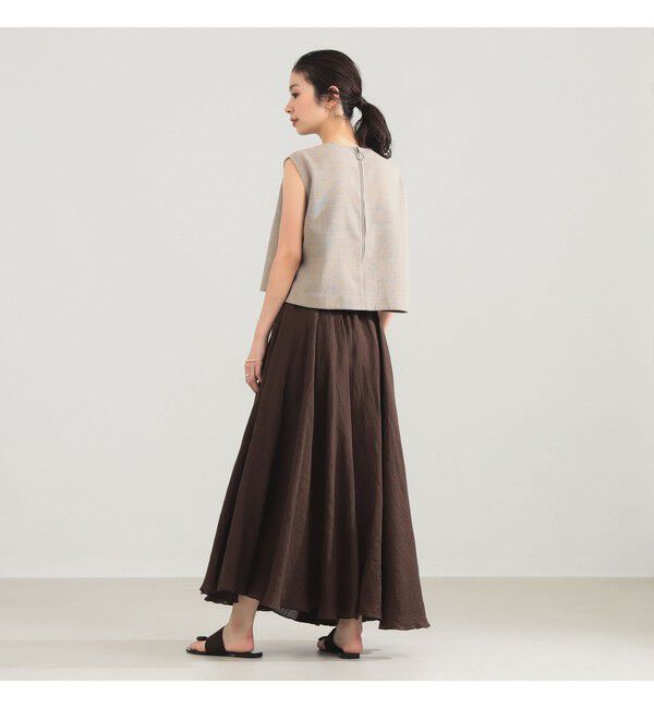 Demi-Luxe BEAMS 「AK+1 / リネン マキシスカート」|スカート|