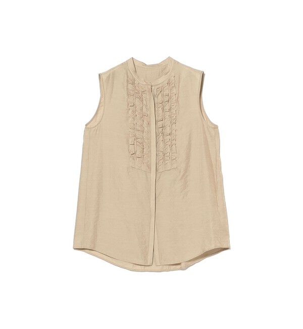 Demi-Luxe BEAMS 「レーヨンリネン フリルヨーク ブラウス」|シャツ・ブラウス|