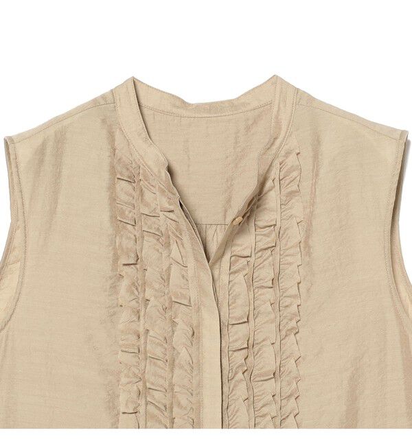 Demi-Luxe BEAMS 「レーヨンリネン フリルヨーク ブラウス」|シャツ・ブラウス|