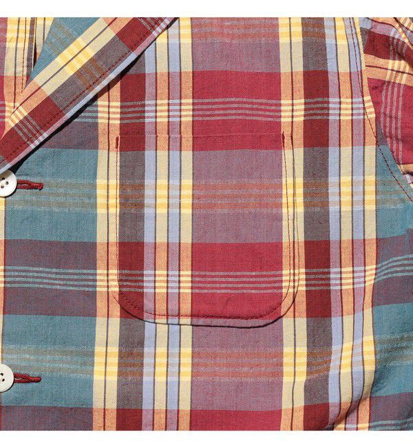 BEAMS PLUS「4B Cuffs Jacket Heavy Madras」|テーラードジャケット|
