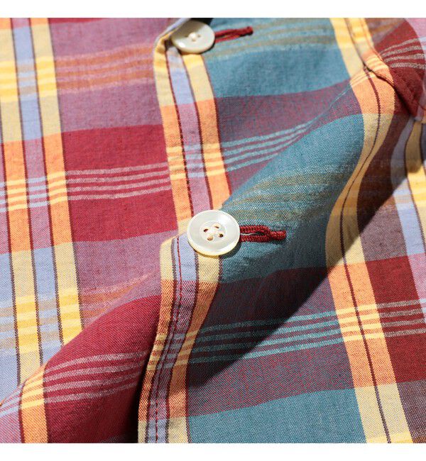 BEAMS PLUS「4B Cuffs Jacket Heavy Madras」|テーラードジャケット|