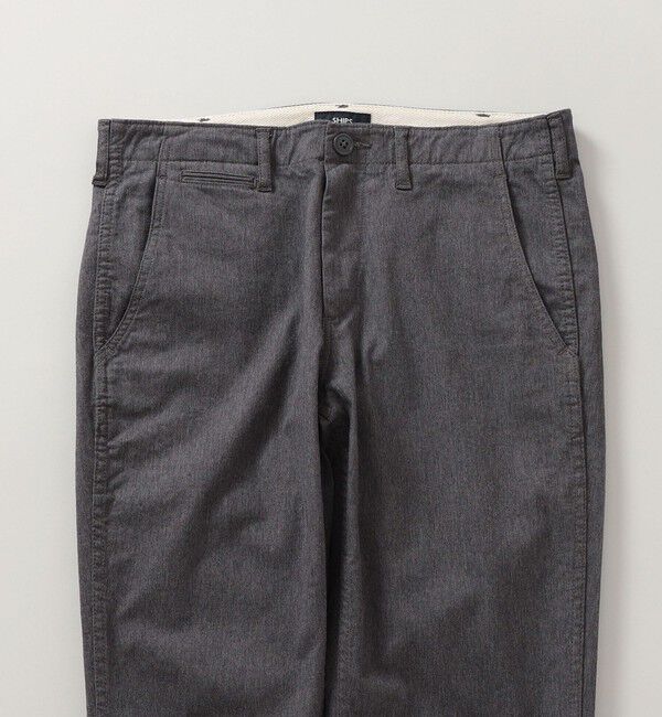 SHIPS「SHIPS:〈抗菌加工〉japan quality カラー テーパード スリム チノパンツ」|チノ|