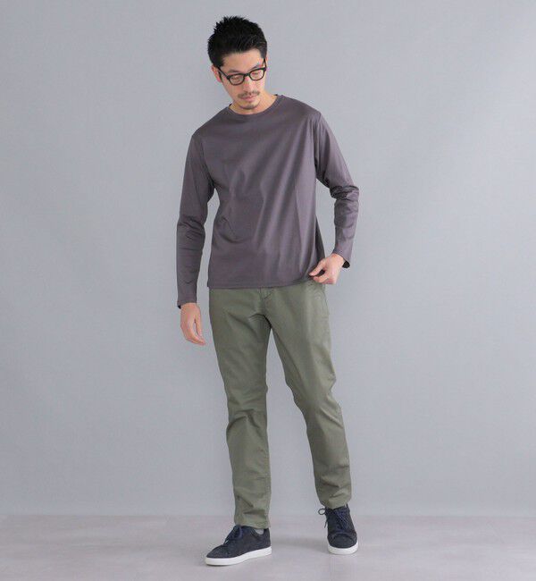 SHIPS「SHIPS:〈抗菌加工〉japan quality カラー テーパード スリム チノパンツ」|チノ|