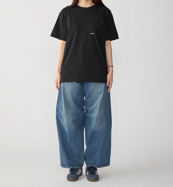 SHIPS「【累計販売数18万枚突破!!】【WEB限定】SHIPS: マイクロ SHIPSロゴ ポケット Tシャツ」|Tシャツ・カットソー|