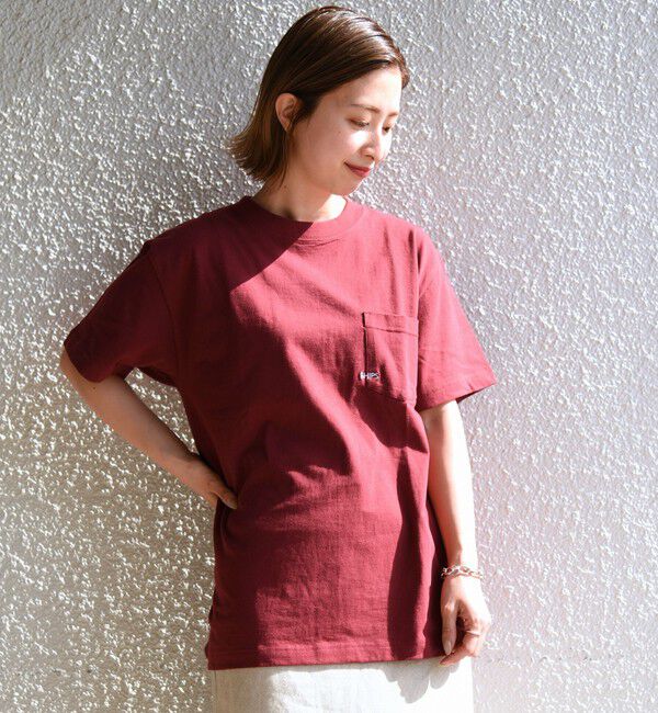 SHIPS「【累計販売数18万枚突破!!】【WEB限定】SHIPS: マイクロ SHIPSロゴ ポケット Tシャツ」|Tシャツ・カットソー|