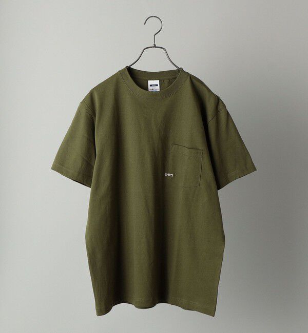 SHIPS「【累計販売数18万枚突破!!】【WEB限定】SHIPS: マイクロ SHIPSロゴ ポケット Tシャツ」|Tシャツ・カットソー|