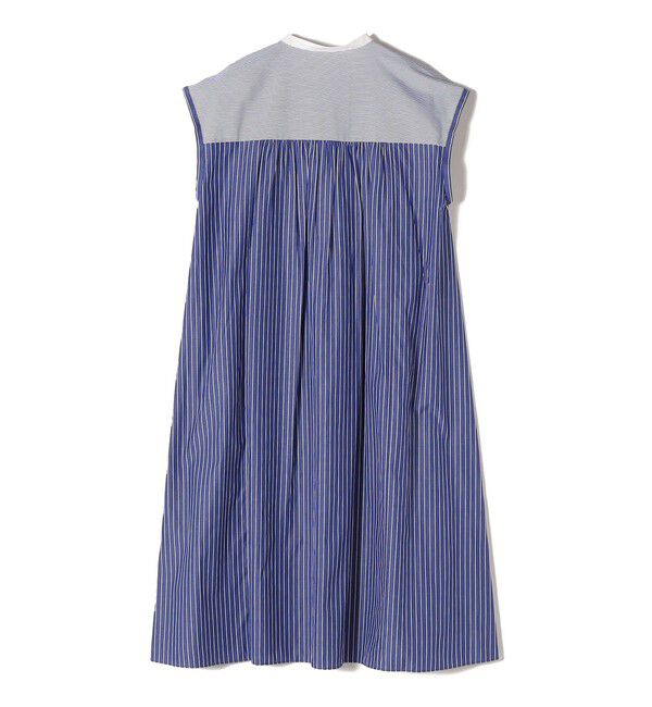 SHIPS for women「〈手洗い可能〉コットンストライプMIXワンピース◇」|ワンピース|