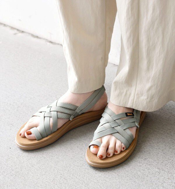 SHIPS any「TEVA: VOYA STRAPPY ストラップ サンダル」|サンダル|カーキ
