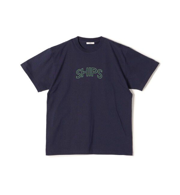 SHIPS for women「《一部追加予約》【WEB限定】 SHIPS ラウンド プリント ロゴ TEE」|Tシャツ・カットソー|