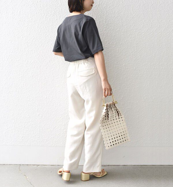 SHIPS for women「《予約》【WEB限定】〈ネックが選べる2サイズ展開〉オーガニックコットン バリエーションネック TEE」|Tシャツ・カットソー|