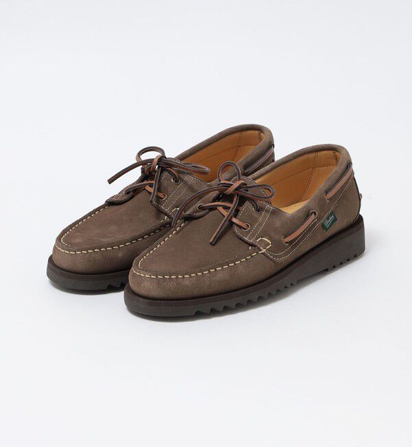 SHIPS「【SHIPS EXCLUSIVE】PARABOOT: BARTH SUEDE SPORT デッキシューズ」|その他|カーキ