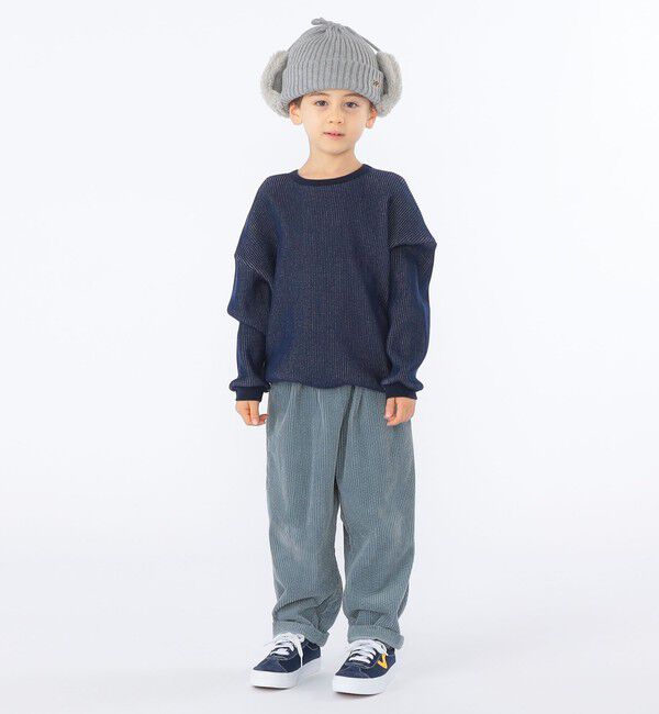 SHIPS KIDS「SHIPS KIDS:フェイクファー フラップ ワッチ」|ニット帽|