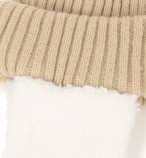 SHIPS KIDS「SHIPS KIDS:フェイクファー フラップ ワッチ」|ニット帽|