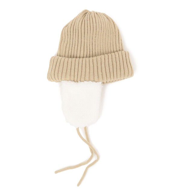 SHIPS KIDS「SHIPS KIDS:フェイクファー フラップ ワッチ」|ニット帽|