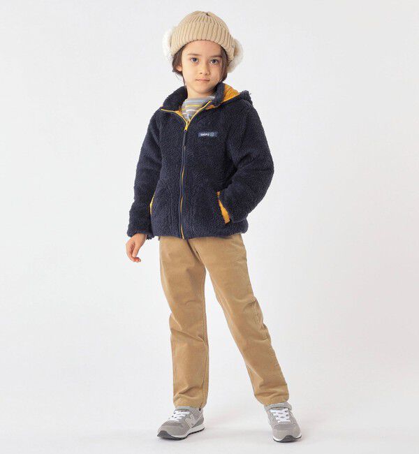 SHIPS KIDS「SHIPS KIDS:フェイクファー フラップ ワッチ」|ニット帽|