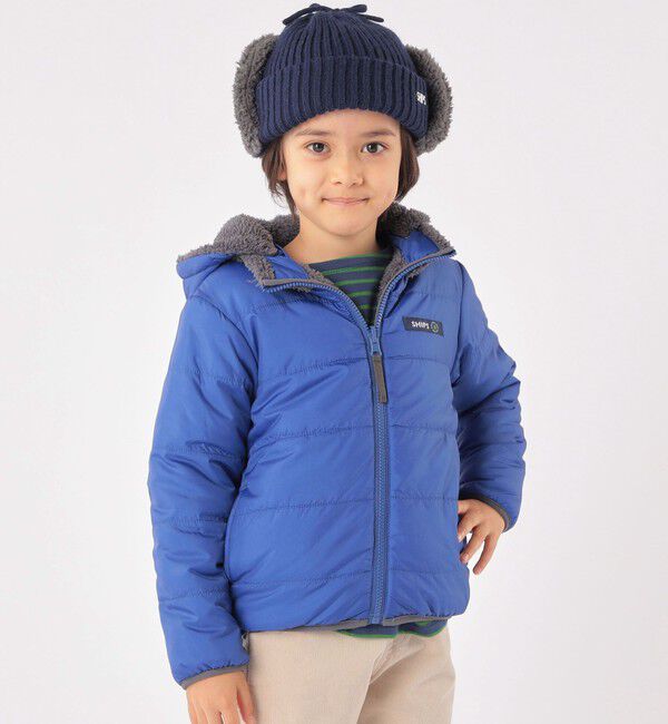 SHIPS KIDS「SHIPS KIDS:フェイクファー フラップ ワッチ」|ニット帽|