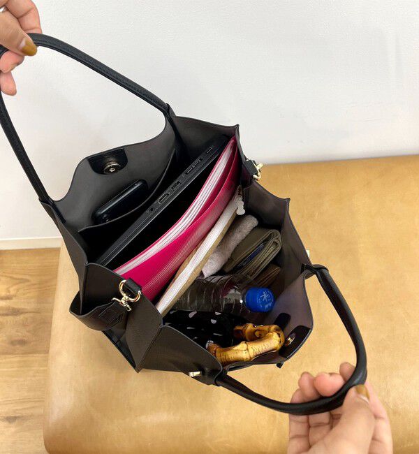 SHIPS any「《一部追加予約》SHIPS any: A4 メタル フィッティング トート バッグ」|トートバッグ|