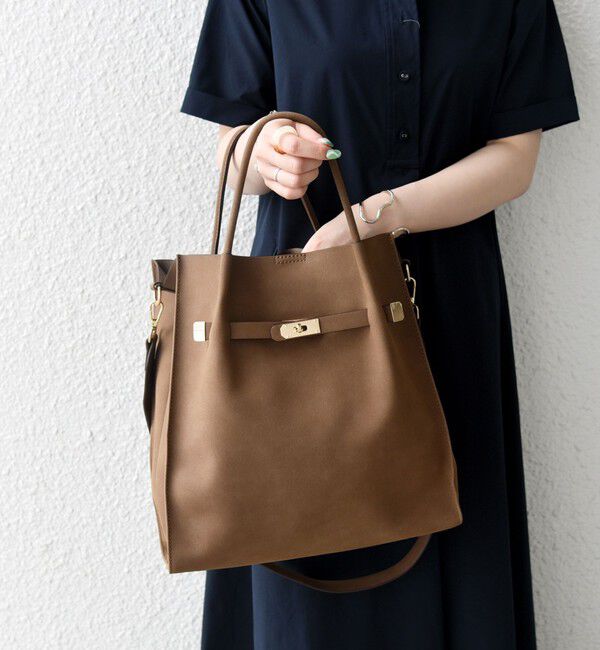 SHIPS any「《一部追加予約》SHIPS any: A4 メタル フィッティング トート バッグ」|トートバッグ|