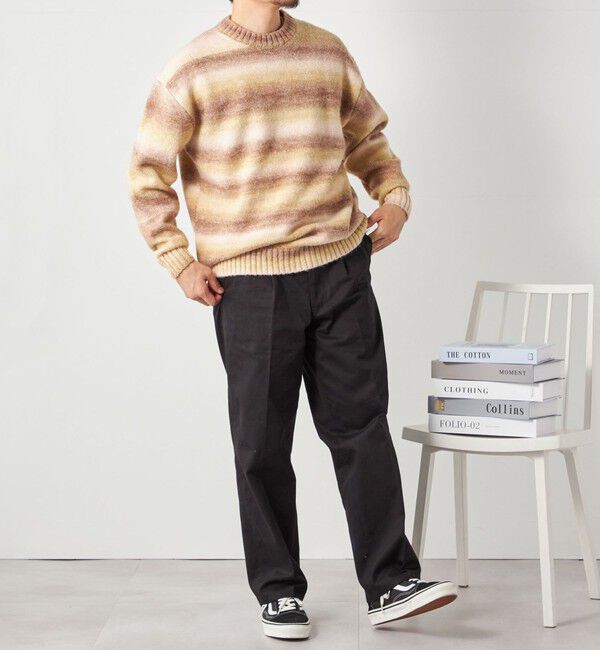 SHIPS any「SHIPS any: 〈手洗い可能〉ランダム グラデーション カラー クルーネック ニット◇」|ニット・セーター|