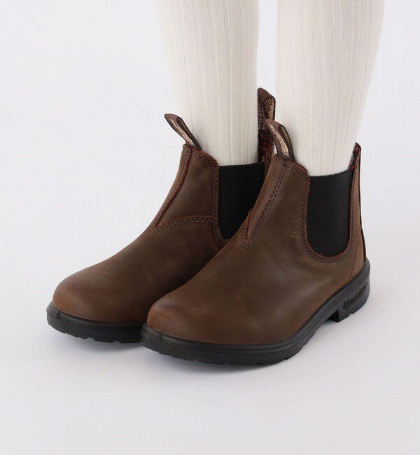 SHIPS KIDS「Blundstone:スムースレザー ブーツ」|ショートブーツ|ブラウン