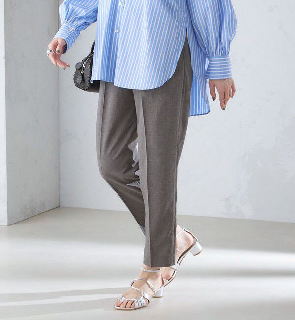 SHIPS for women「〈洗濯機可能〉サイドライン デザイン ストレッチ テーパード パンツ 24SS ◇」|その他|