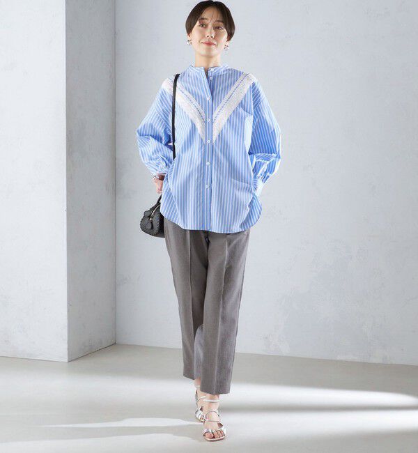 SHIPS for women「〈洗濯機可能〉サイドライン デザイン ストレッチ テーパード パンツ 24SS ◇」|その他|