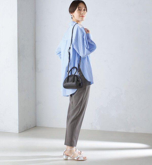 SHIPS for women「〈洗濯機可能〉サイドライン デザイン ストレッチ テーパード パンツ 24SS ◇」|その他|