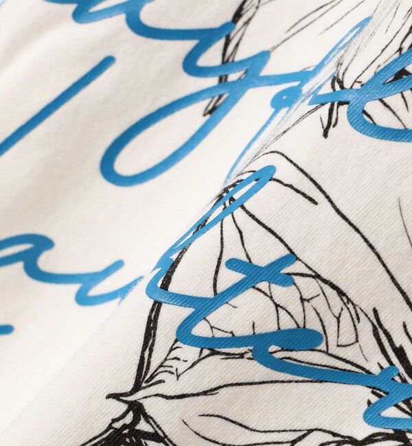 SHIPS for women「【WEB限定】〈手洗い可能〉フラワー 箔 プリント ロゴ TEE」|Tシャツ・カットソー|