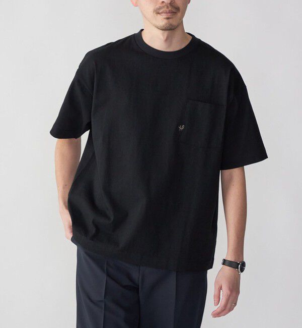 SHIPS「【WEB限定】SHIPS:〈汗染み防止加工〉ワンポイントロゴ ビッグシルエットヘビーウェイトTシャツ」|Tシャツ・カットソー|