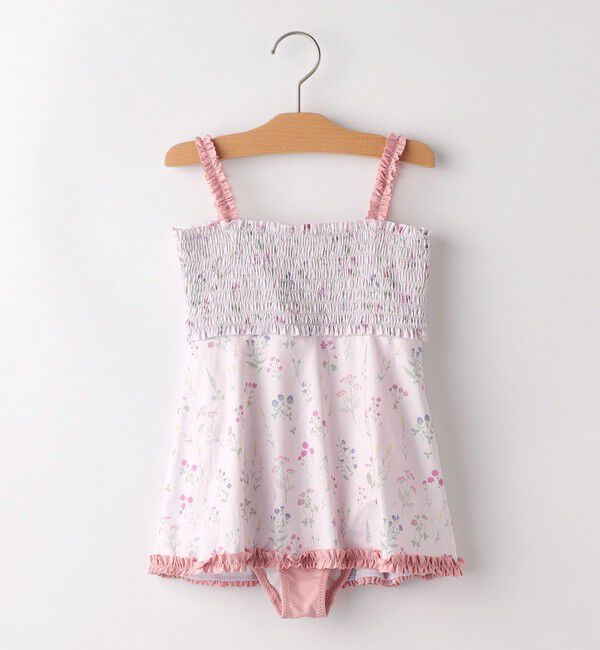 SHIPS KIDS「SHIPS KIDS:90～130cm / フラワー フリル スイム ワンピース」|その他|