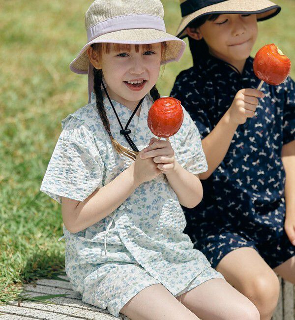 SHIPS KIDS「【WEB限定】SHIPS KIDS:100～130cm / 花柄/トンボ柄 甚平」|その他|