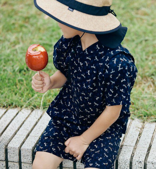 SHIPS KIDS「【WEB限定】SHIPS KIDS:100～130cm / 花柄/トンボ柄 甚平」|その他|