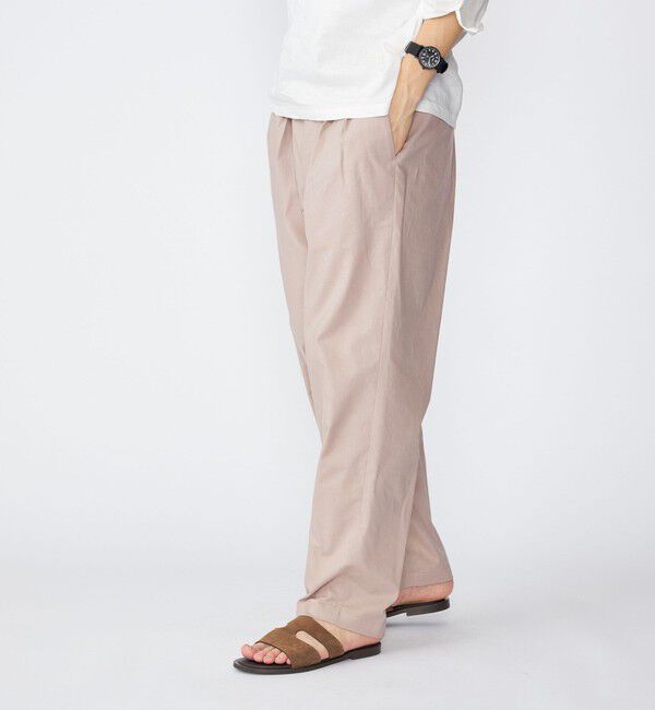 SHIPS「【SHIPS別注】FANTASTICDAYS: 2プリーツ コットン テーパードパンツ」|スラックス|