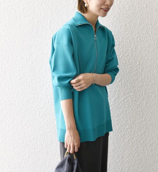 SHIPS any「SHIPS any:〈手洗い可能〉ハーフ ジップ ハイネック プルオーバー」|ニット・セーター|