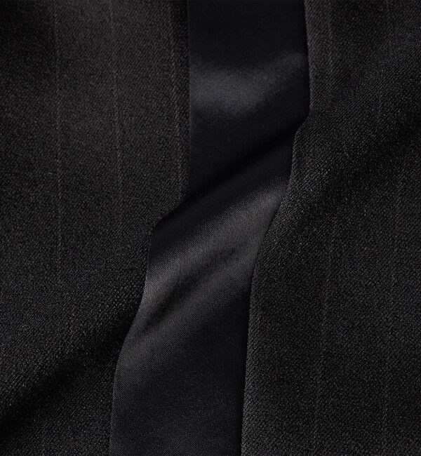 quaranciel「quaranciel:〈洗濯機可能〉サイドライン ストライプ ワイド パンツ」|スラックス|