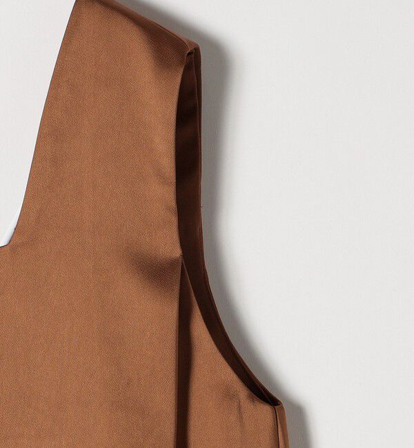 SHIPS any「SHIPS any:〈手洗い可能〉サテン スクエアネック ロング ワンピース」|ワンピース|