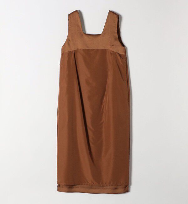 SHIPS any「SHIPS any:〈手洗い可能〉サテン スクエアネック ロング ワンピース」|ワンピース|