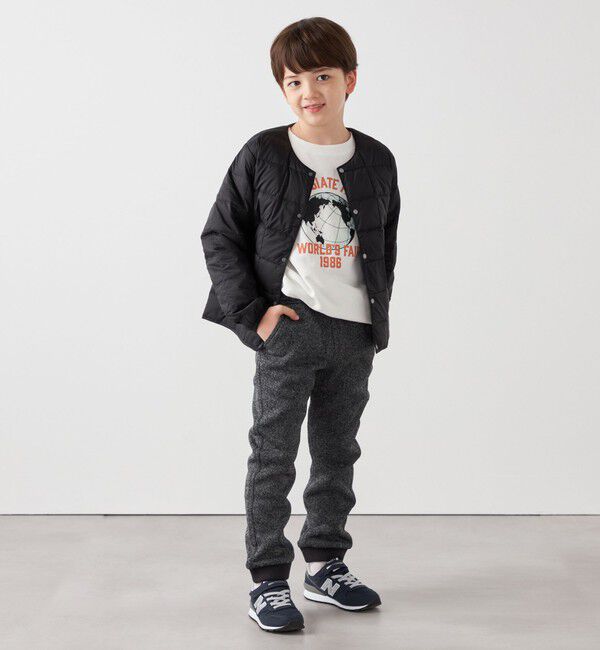 SHIPS any「TAION: クルーネック ボタン ダウン カーディガン<KIDS>」|ダウン|