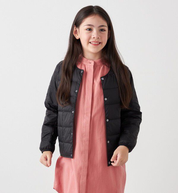 SHIPS any「TAION: クルーネック ボタン ダウン カーディガン<KIDS>」|ダウン|