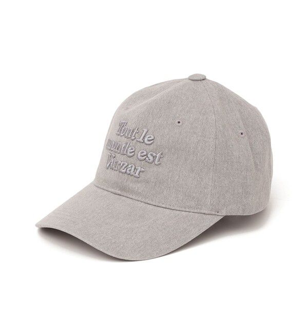 SHIPS any「VARZAR: レタリング 刺繍 ボール キャップ」|キャップ・キャスケット|グレー