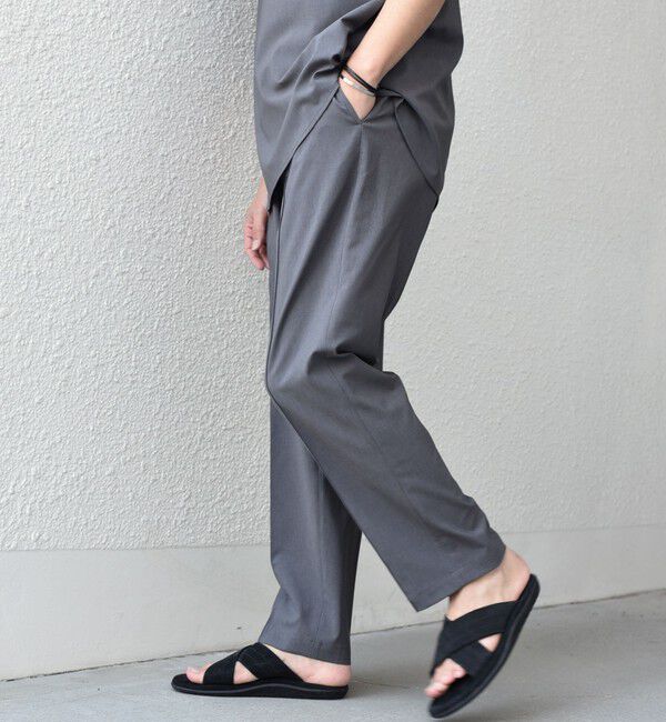 SHIPS any「SHIPS any:〈吸水速乾〉Rapidry クリース アンクル テーパード イージーパンツ(セットアップ対応)◇」|チノ|