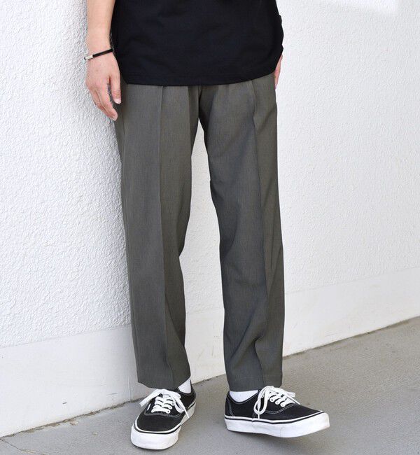 SHIPS any「SHIPS any:〈吸水速乾〉Rapidry クリース アンクル テーパード イージーパンツ(セットアップ対応)◇」|チノ|オリーブ