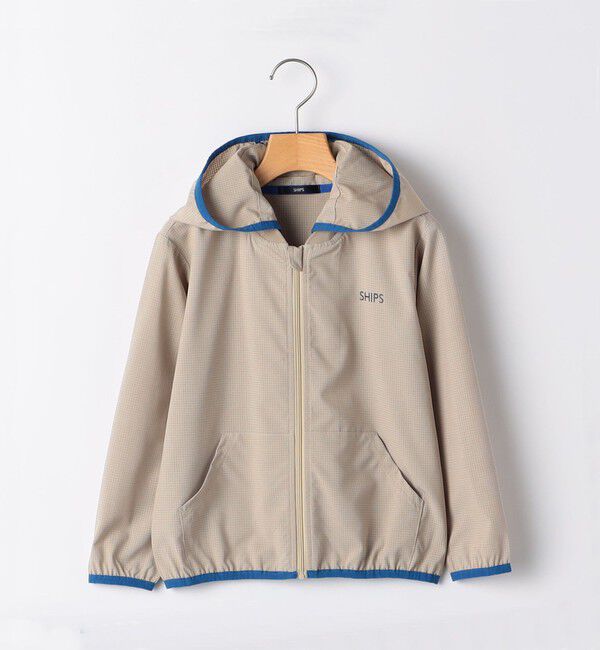 SHIPS KIDS「SHIPS KIDS:80～90cm /〈UVカット〉ジップ パーカー」|パーカー|ベージュ
