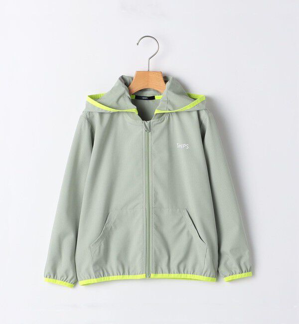 SHIPS KIDS「SHIPS KIDS:80～90cm /〈UVカット〉ジップ パーカー」|パーカー|ライトグリーン