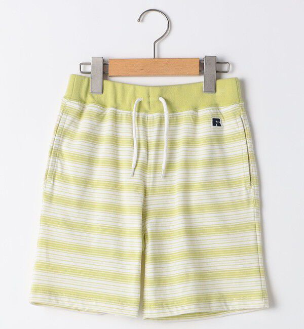 SHIPS KIDS「【SHIPS KIDS別注】RUSSELL ATHLETIC:140～160cm /ボーダーショーツ」|その他|イエロー