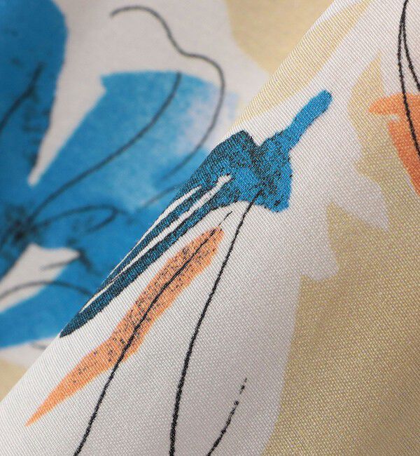 SHIPS for women「IPEKER 花柄 フリル ネック リボン 半袖 ブラウス」|シャツ・ブラウス|