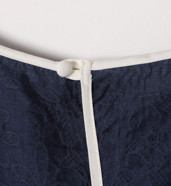 SHIPS any「《追加予約》SHIPS any:〈洗濯機可能〉フラワー ジャカード ドルマン パイピング ブラウス」|シャツ・ブラウス|